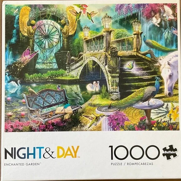 NIB - Buffalo Games “Enchanted Garden” 1000 piece puzzle - Picture 1 of 2